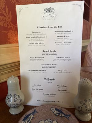 Menu photo 3 King's Arms Tavern Williamsburg, VA Menu photo 3 King's Arms Tavern Williamsburg, VA