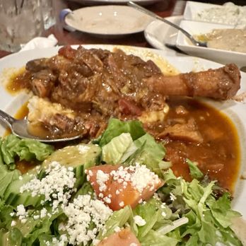 Pom & Olive - Baked Lamb Shank - Mediterranean Near Me - Costa Mesa, California Pom & Olive - Baked Lamb Shank - Mediterranean Near Me - Costa Mesa, California
