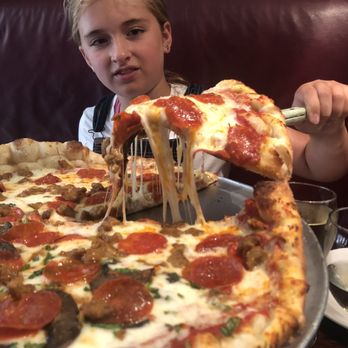 Backcountry Pizza & Tap House - Large pizza today! ALL pepperoni and sausage. Half had mushrooms and spinach. BANANAS sized portions. Great price. Happy kids AND parents! - Pizza Near Me - Boulder, Colorado Backcountry Pizza & Tap House - Large pizza today! ALL pepperoni and sausage. Half had mushrooms and spinach. BANANAS sized portions. Great price. Happy kids AND parents! - Pizza Near Me - Boulder, Colorado