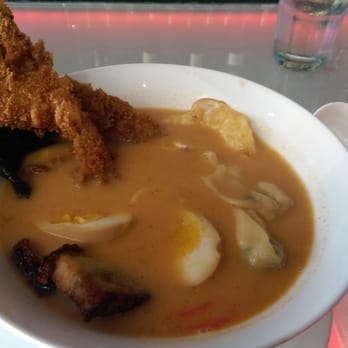 Lava Lounge - Lava signature broth + pork belly + pork + fried egg + shoyu egg + tempura bacon - Lounges Near Me - San Francisco, California