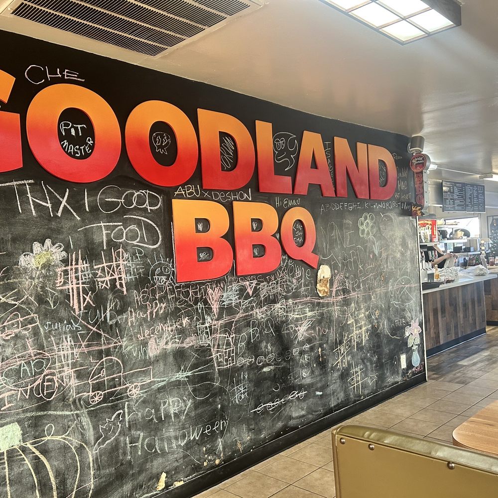 Chalk board and GoodLand BBQ Indoor SIGN Chalk board and GoodLand BBQ Indoor SIGN