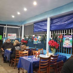 Mariscos 4 Vientos - Outside dining area.