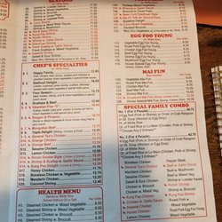 China Wok - Updated menu Dec 2022