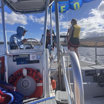 UFO Parasail - view of parasail & captain - Boat Charters Near Me - Lahaina, Hawaii UFO Parasail - view of parasail & captain - Boat Charters Near Me - Lahaina, Hawaii