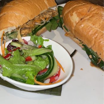 Malai Kitchen - Banh Mi Sandwich with chicken - Thai Near Me - Fort Worth, Texas