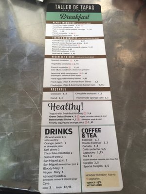 Menu photo 2 Taller De Tapas Barcelona, B