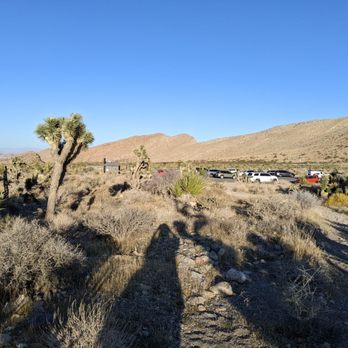 Late Night Trailhead - Parking lot view - Hiking Near Me - Blue Diamond, Nevada Late Night Trailhead - Parking lot view - Hiking Near Me - Blue Diamond, Nevada