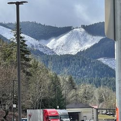 Seven Feathers Truck & Travel Center - View of snow on the mountain