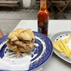 Arco e Meio - Bifana. Bear in Portugal after 10 days. Just a small neighborhood place, a couple blocks off the touristy area.