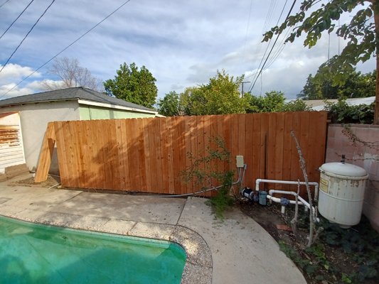 fencing - this was a small project of yard clean out , remove existing fence & install all new fencing fencing - this was a small project of yard clean out , remove existing fence & install all new fencing