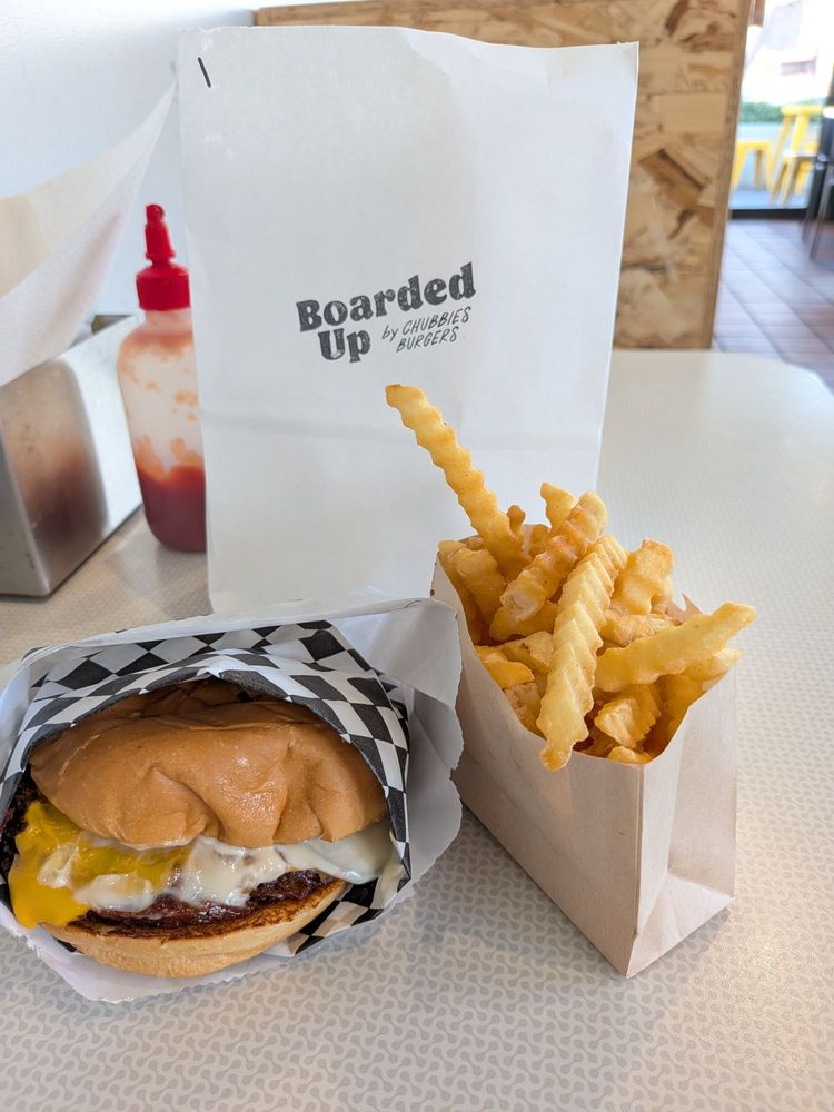 Food from Boarded Up by Chubbies Burgers
