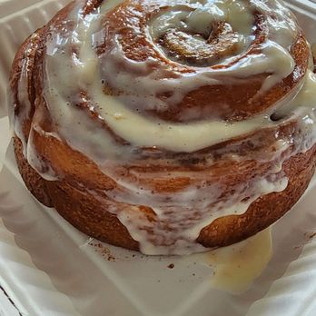 REVUE - Cinnamon roll-looks better than it is - Italian Near Me - Austin, Texas REVUE - Cinnamon roll-looks better than it is - Italian Near Me - Austin, Texas