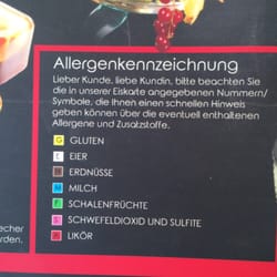 Eiscafe Cortina - Vorbildlich: ausgewiesene Allergie-Auslöser