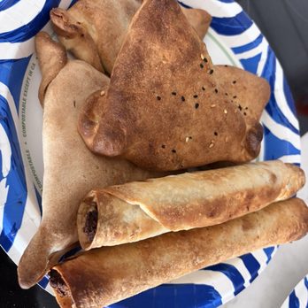 Sana'a Cafe - POTATO FATAYER (VEGAN) CHICKEN MUSAKHAN - Coffee Roasteries Near Me - Oakland, California