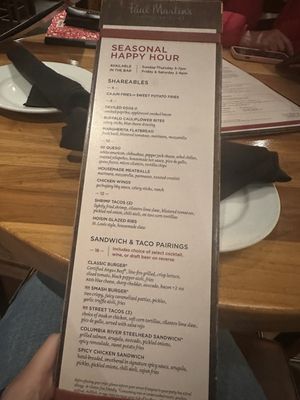 Menu photo 2 Paul Martin's American Grill Irvine Spectrum Irvine, CA
