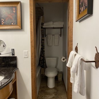 Parkway Inn - View into water closet - Hotels Near Me - Jackson, Wyoming