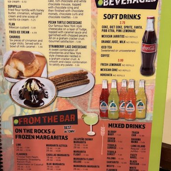 El Azteca Mexican Restaurant - 12/1/2022 - Menu! - Mexican Near Me - Virginia Beach, Virginia