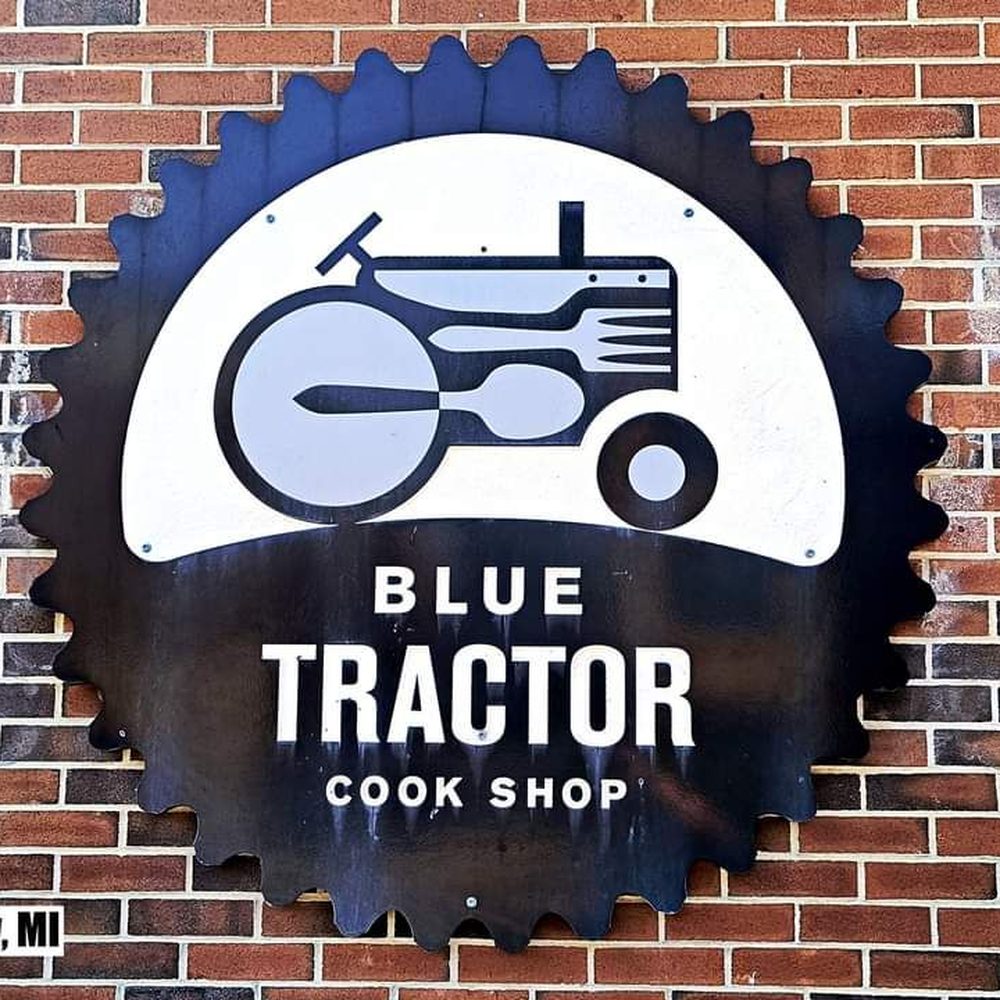 Blue Tractor Barbeque - Sign - American Near Me - Traverse City, Michigan