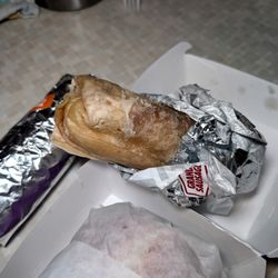 Jack in the Box - Meat lovers breakfast burrito $5.69