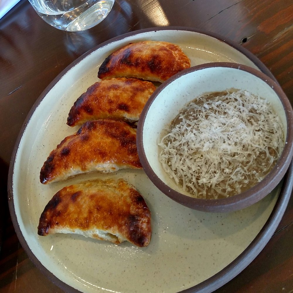 Cass House Cayucos - Cauliflower Empanadas with mushroom sauce. Amazing! I will learn how to make these someday!! - Venues & Event Spaces Near Me - Cayucos, California