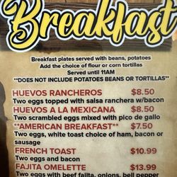 Mi Pueblo Mexican Restaurant & Cantina - The misleading statement about items including beans and potatoes.