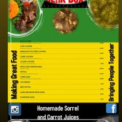 Jerk Box - Menu
