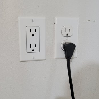 Electri-City - New outlet left, old outlet on right. - Electricians Near Me - Mukilteo, Washington Electri-City - New outlet left, old outlet on right. - Electricians Near Me - Mukilteo, Washington