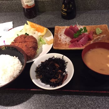 Gombei - 3 combo on white board (daily special) - Japanese Near Me - San Jose, California Gombei - 3 combo on white board (daily special) - Japanese Near Me - San Jose, California