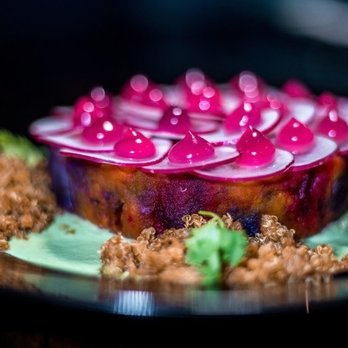 XO Restaurant - Beet & Pumpkin Roulade, Chimichurri, Shiso, Quinoa - Asian Fusion Near Me - Honolulu, Hawaii XO Restaurant - Beet & Pumpkin Roulade, Chimichurri, Shiso, Quinoa - Asian Fusion Near Me - Honolulu, Hawaii