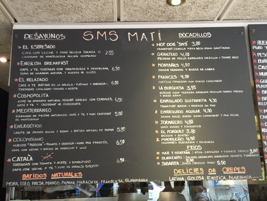 Menu photo 1 SMS Delícies Barcelona, B Menu photo 1 SMS Delícies Barcelona, B