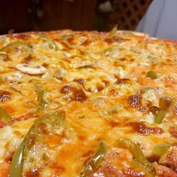 Frank's Pizzeria - a pizza with peppers and cheese - Pizza Near Me - Chicago, Illinois Frank's Pizzeria - a pizza with peppers and cheese - Pizza Near Me - Chicago, Illinois