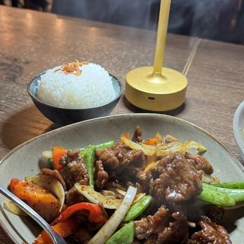 Burma Choice - Black Pepper Lamb, Coconut Rice - Burmese Near Me - San Jose, California Burma Choice - Black Pepper Lamb, Coconut Rice - Burmese Near Me - San Jose, California