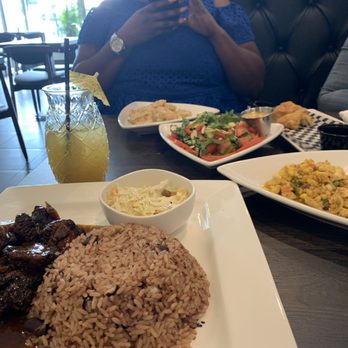 Creole Jamaican Kitchen + Bar - Oxtail, rice and peas, ackee and saltfish, garden salad, coleslaw, rum punch, reggae shrimp - Caribbean Near Me - Woodbridge, Ontario