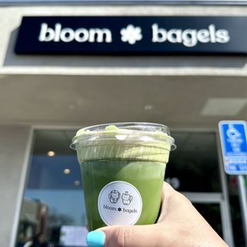 Bloom Bagels - Banana Matcha - Bagels Near Me - Campbell, California Bloom Bagels - Banana Matcha - Bagels Near Me - Campbell, California