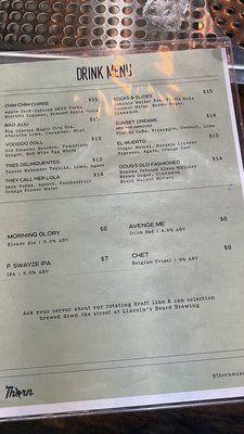 Menu photo 8 Thorn Miami, FL