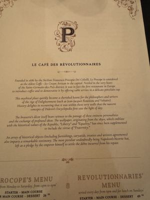 Menu photo 3 Le Procope Paris, 75