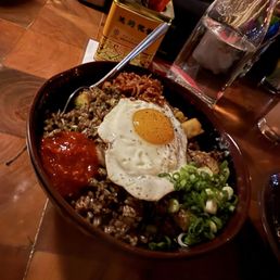 Nasi Goreng (Indonesian Fried Rice) - good but salty and too much pineapple