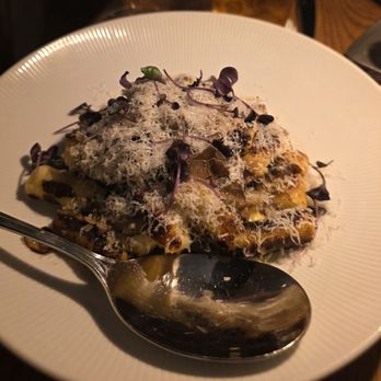 Credence - Cornbread gnocci - New American Near Me - Houston, Texas