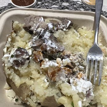 Maple Landing - That's after I added my own sour cream to it lol - Barbeque Near Me - Dallas, Texas Maple Landing - That's after I added my own sour cream to it lol - Barbeque Near Me - Dallas, Texas