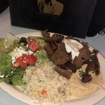 Athena of Monroe - a plate of food on a table - Greek Near Me - Monroe, Louisiana