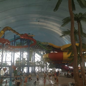 Fallsview Indoor Waterpark - View of the big slides - Amusement Parks Near Me - Niagara Falls, Ontario