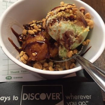 Chanpen Thai Cuisine - Complimentary green tea ice cream - Thai Near Me - Phoenix, Arizona