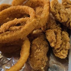 Cook Out - Chicken Fingers & Onion Rings ;)