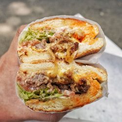 Blue Sky Deli - Chopped Cheese sandwich