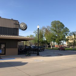 Scratchtown Brewing Company - The view outside. There's a great patio facing the town square; nowhere I'd rather be on a summer night.