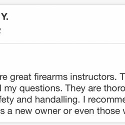 M&M Firearms Training - Review from Student.