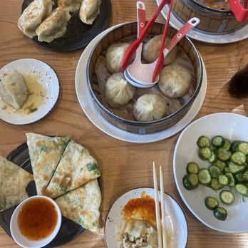 Dumpling Tea & Dim Sum - 9.Pork Pan Fried Dumpling- top left - Chinese Near Me - Santa Fe, New Mexico