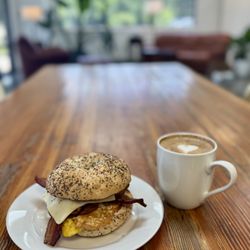 The Table - Table Bagel with Latte