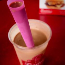 Freddy's Frozen Custard & Steakburgers - The shakes are good and they give a straw big enough for the job.