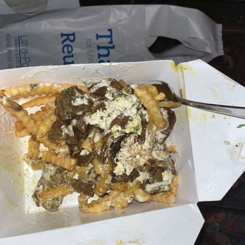 Sinbad Express - sinbad fries (gyro fries, i.e, greek fries with MEAT) - Mediterranean Near Me - Seattle, Washington Sinbad Express - sinbad fries (gyro fries, i.e, greek fries with MEAT) - Mediterranean Near Me - Seattle, Washington
